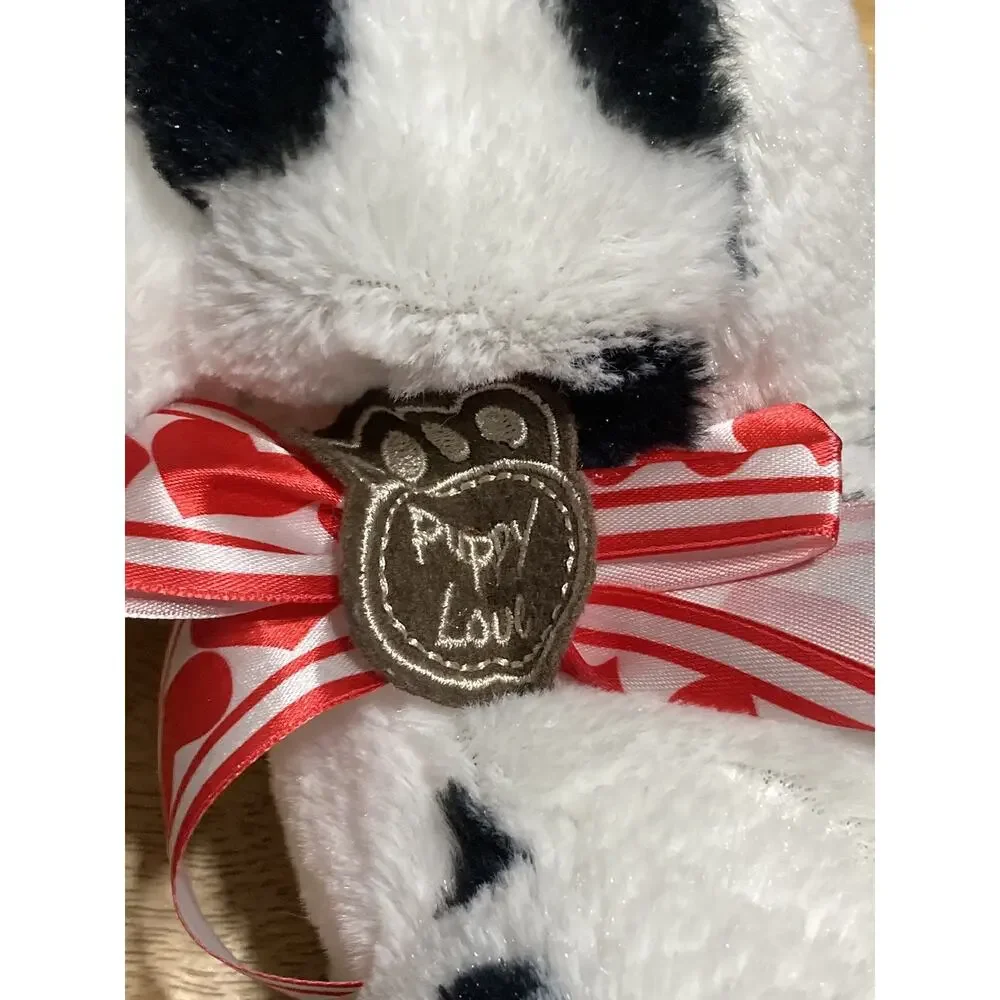 Hugfun International‎ Dog Plush Puppy Black and white polka dot Stuffed animal